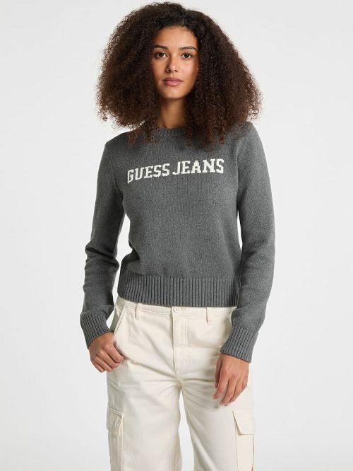 Guess Logo Sweater Grijs | GUESS-SN27383