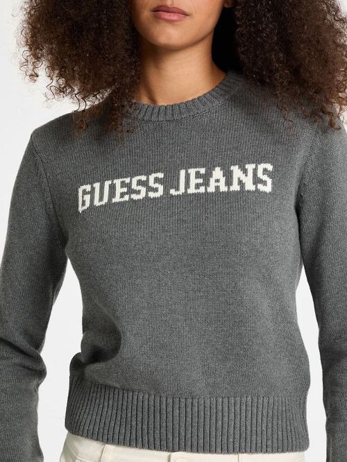 Guess Logo Sweater Grijs | GUESS-SN27753