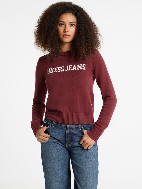 Guess Logo Sweater Rood | GUESS-SN27725