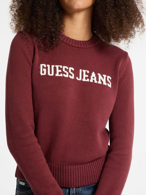 Guess Logo Sweater Rood | GUESS-SN27725