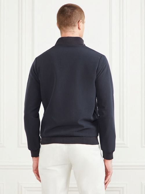 Guess Logo Zip-Up Jacket Blauw | GUESS-SN30721