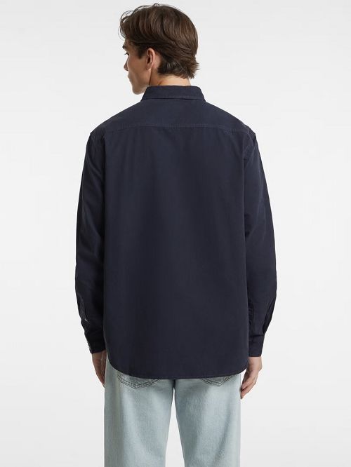 Guess Long-Sleeve Pocket Shirt Blauw | GUESS-SN31137
