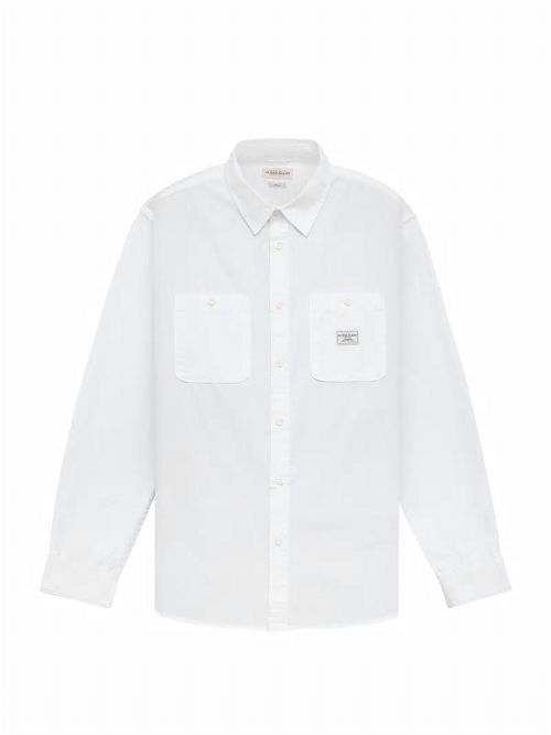 Guess Long-Sleeve Pocket Shirt Wit | GUESS-SN31157