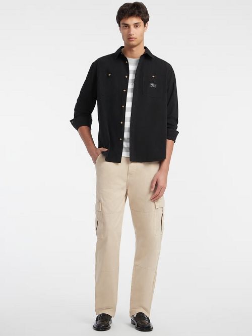 Guess Long-Sleeve Pocket Shirt Zwart | GUESS-SN31167