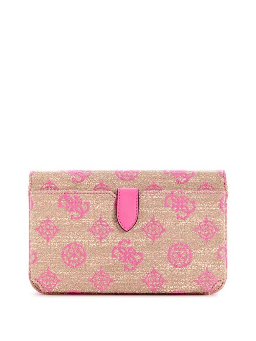 Guess Loralee Jacquard Crossbody Organizer Roze | GUESS-SN28802