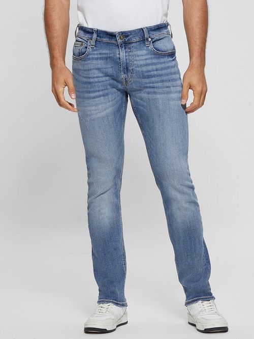 Guess Low-Rise Skinny Jeans Blauw | GUESS-SN30370