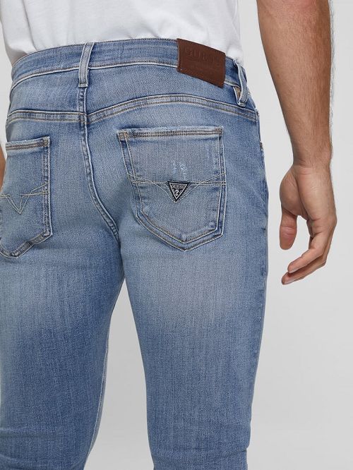Guess Low-Rise Skinny Jeans Blauw | GUESS-SN30370