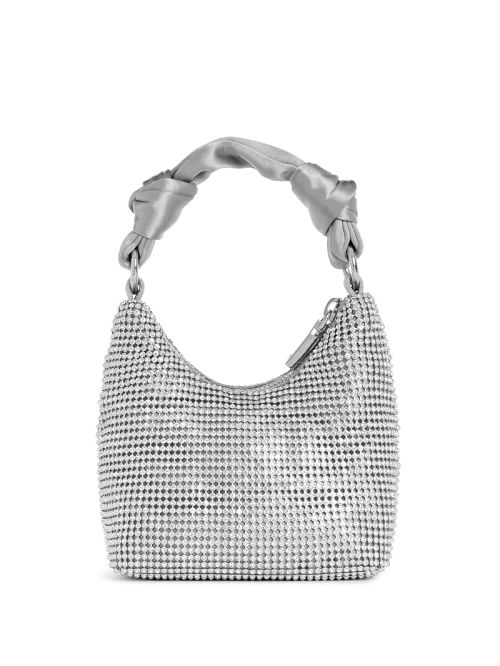 Guess Lua Mini Hobo Zilver | GUESS-SN28963