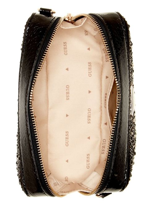 Guess Lua Rhinestone Mini Crossbody Zwart | GUESS-SN28827