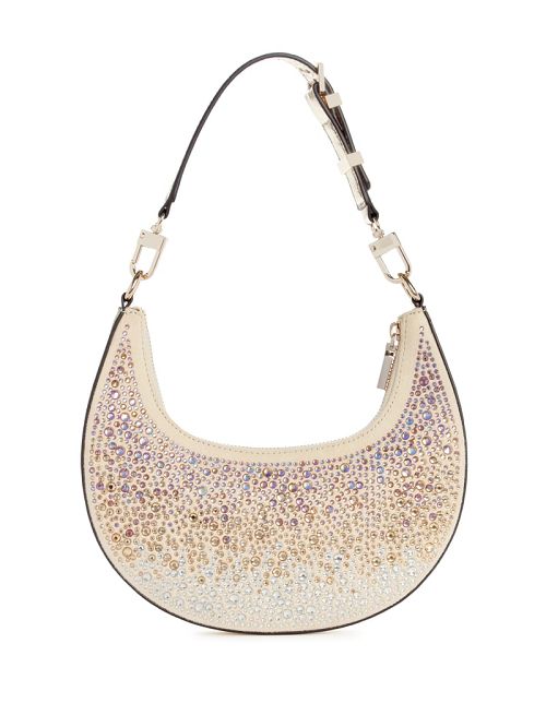 Guess Lua Rhinestone Shoulder Bag Goud | GUESS-SN29142