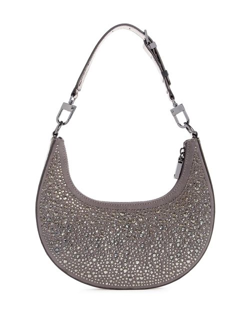 Guess Lua Rhinestone Shoulder Bag Metal | GUESS-SN29097