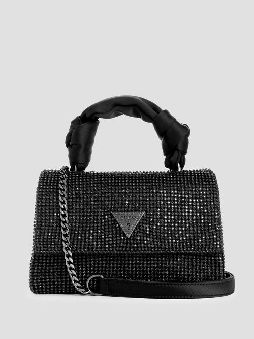Guess Lua Top Handle Crossbody Zwart | GUESS-SN29041