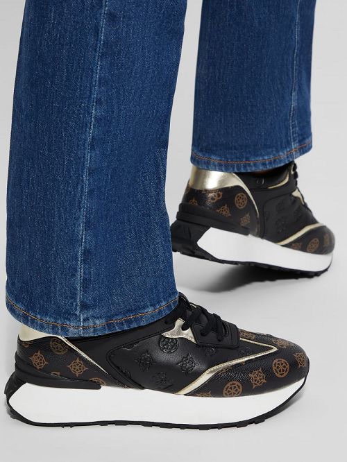 Guess Luchia Logo Pop Joggers Zwart | GUESS-SN29524