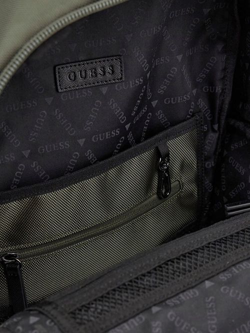 Guess Lugano Nylon Multi-Compartment Backpack Groen | GUESS-SN29487