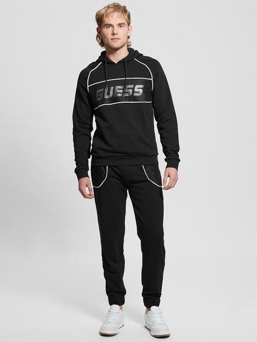Guess Lugh Cuffed Joggers Zwart | GUESS-SN31473