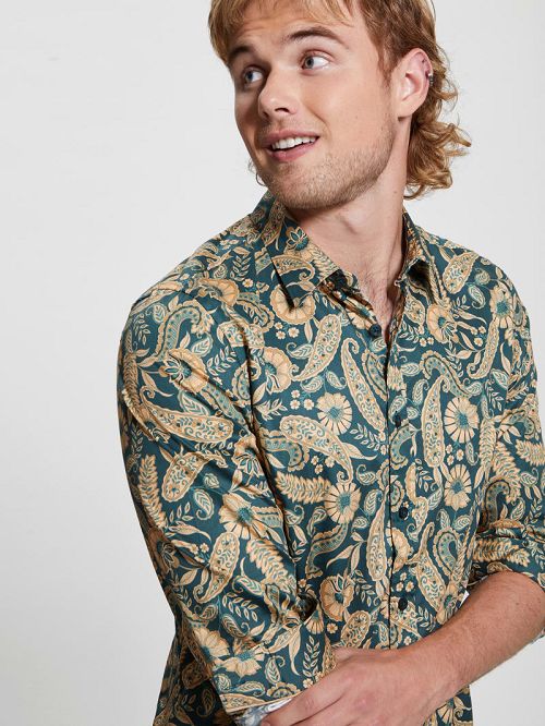 Guess Luxe Paisley Shirt Multi | GUESS-SN31236