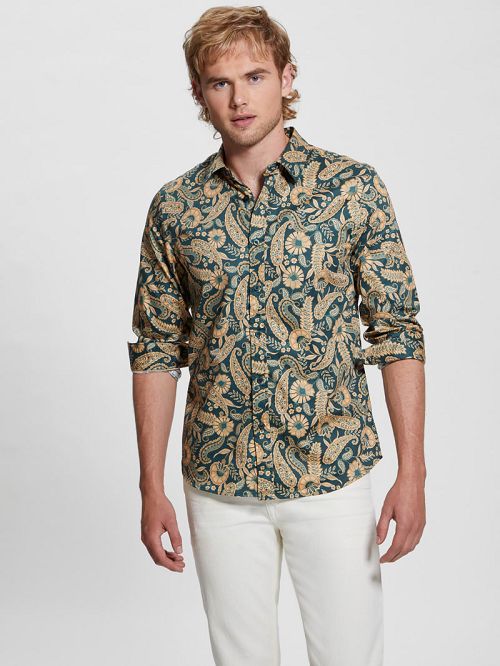 Guess Luxe Paisley Shirt Multi | GUESS-SN31236