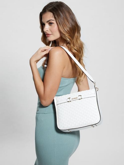 Guess Majka Hobo Bag Wit | GUESS-SN28729