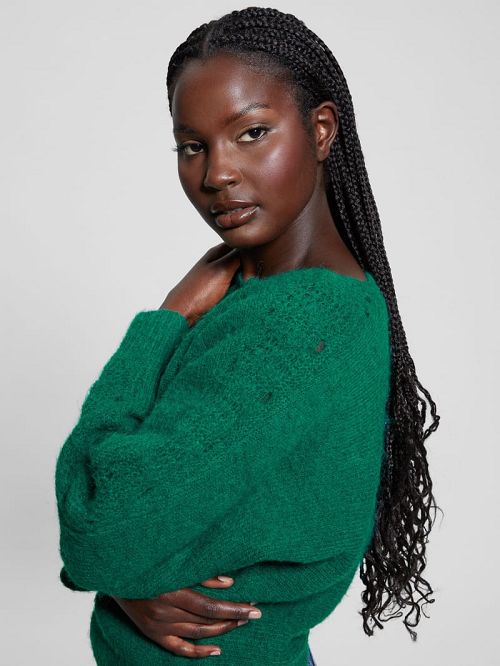 Guess Malorie Dolman Sweater Groen | GUESS-SN27691