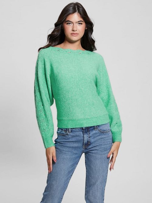 Guess Malorie Dolman Sweater Groen | GUESS-SN27699