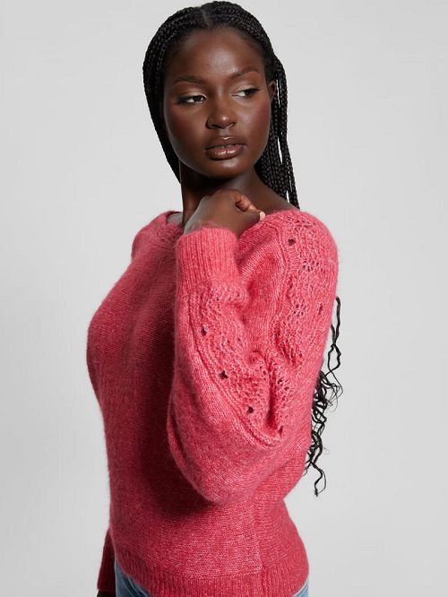 Guess Malorie Dolman Sweater Roze | GUESS-SN27681