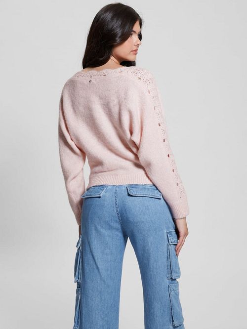 Guess Malorie Dolman Sweater Roze | GUESS-SN27238