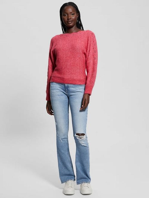 Guess Malorie Dolman Sweater Roze | GUESS-SN27241
