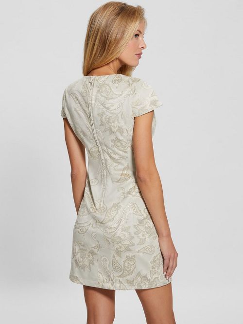 Guess Manuela Faux-Suede Dress Beige | GUESS-SN26979