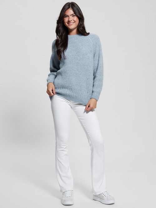 Guess Margot Cable-Knit Sweater Blauw | GUESS-SN27708