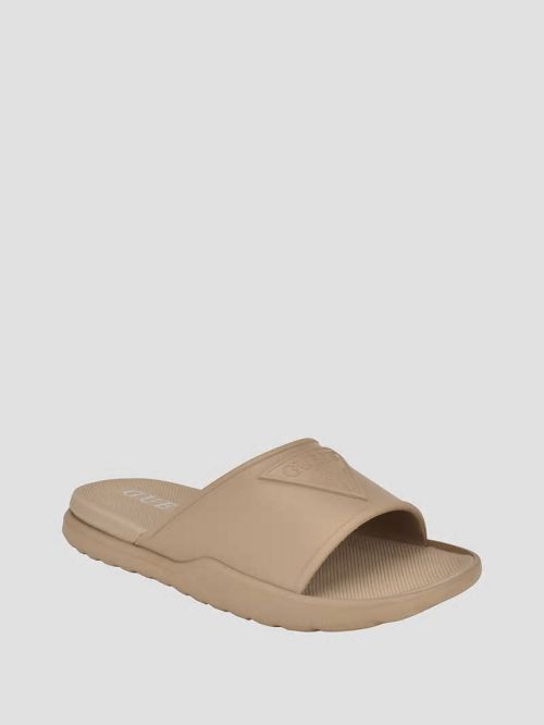 Guess Marock Pool Slides Beige | GUESS-SN31918