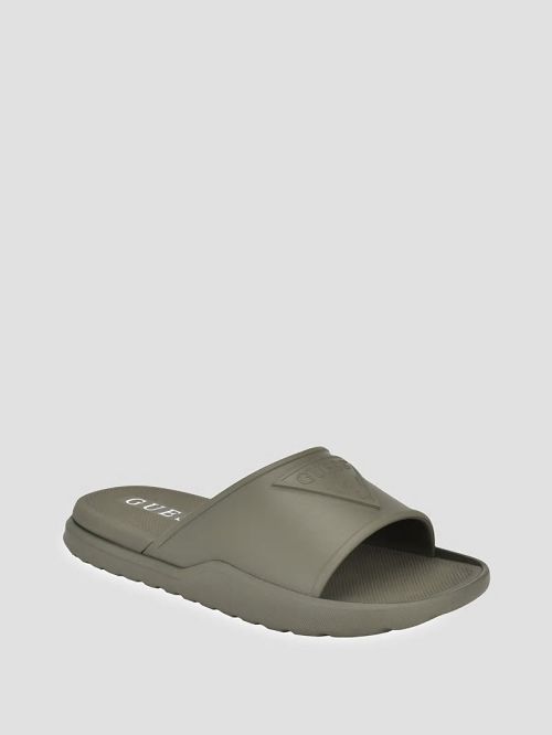 Guess Marock Pool Slides Groen | GUESS-SN31919