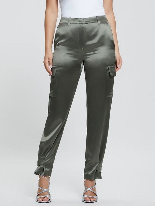 Guess Marzia Satin Joggers Groen | GUESS-SN28313