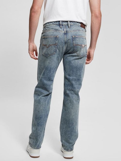 Guess Mason Destroyed Jeans Blauw | GUESS-SN30350