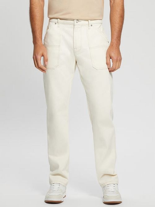 Guess Mason Straight Jeans Wit | GUESS-SN30373