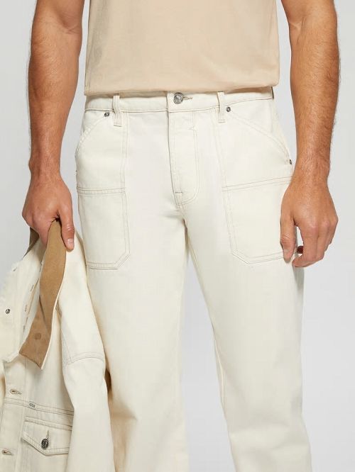 Guess Mason Straight Jeans Wit | GUESS-SN30373