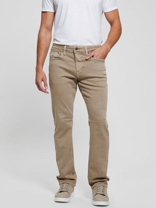 Guess Mateo Straight Jeans Beige | GUESS-SN30444