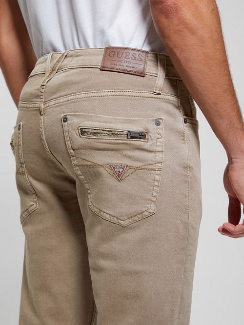 Guess Mateo Straight Jeans Beige | GUESS-SN30444