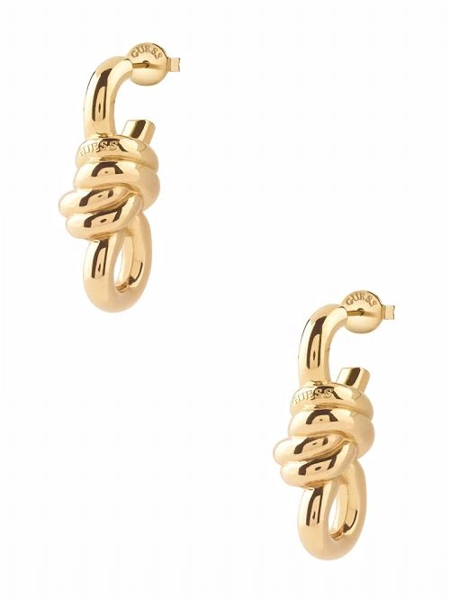 Guess Maxi Knot Huggie Earrings Goud | GUESS-SN30277