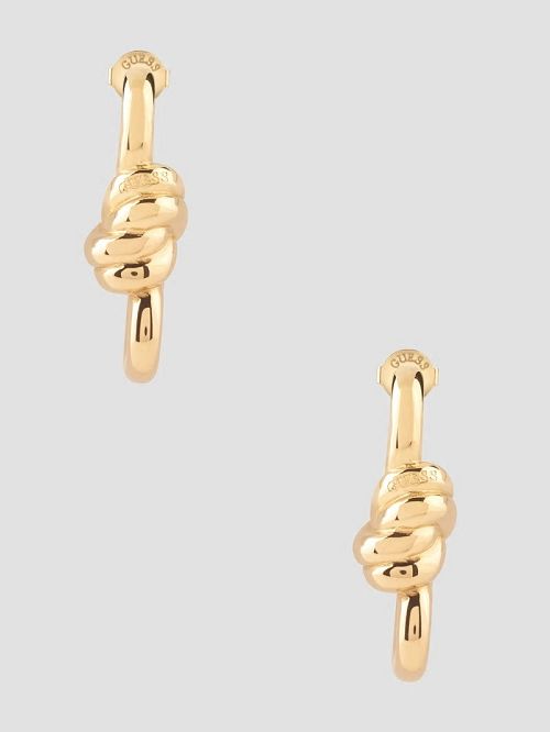 Guess Maxi Knot Huggie Earrings Goud | GUESS-SN30277