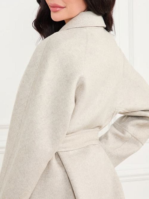 Guess Maxime Wool-Blend Coat Grijs | GUESS-SN27948