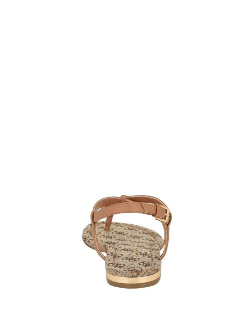 Guess Meaa Chain T-Strap Sandals Bruin | GUESS-SN29608