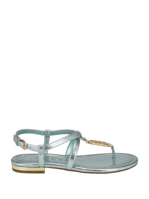 Guess Meaa Chain T-Strap Sandals Groen | GUESS-SN29626