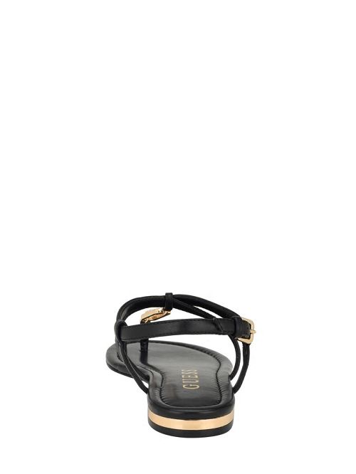 Guess Meaa Chain T-Strap Sandals Zwart | GUESS-SN29591