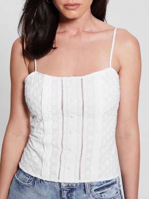 Guess Melaine Top Wit | GUESS-SN27607