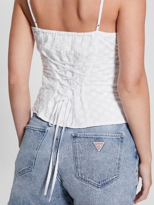 Guess Melaine Top Wit | GUESS-SN27607