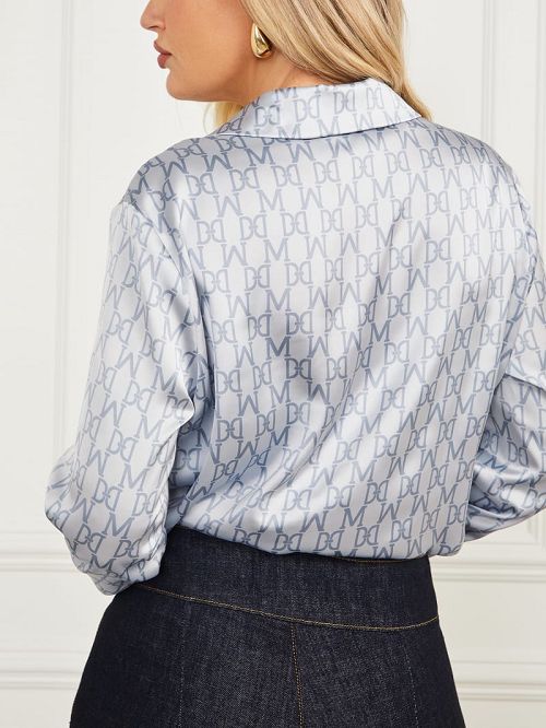 Guess Melissa Printed Blouse Blauw | GUESS-SN27160