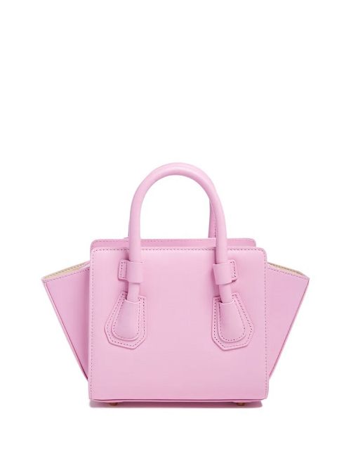 Guess Merava Leather Mini Satchel Roze | GUESS-SN29274