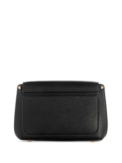 Guess Meridian Fold-Over Shoulder Bag Zwart | GUESS-SN29111