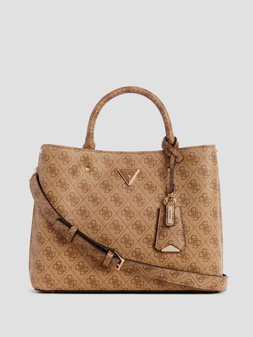 Guess Meridian Signature Girlfriend Satchel Bruin | GUESS-SN29202