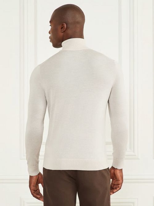 Guess Merino Wool Turtleneck Sweater Wit | GUESS-SN30948